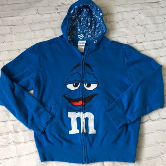 Mms Blue Hooded Sweatshirt 